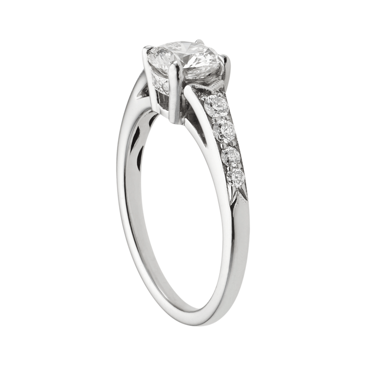 1912 Platinum and .16TW Diamond Engagement Mounting Ring