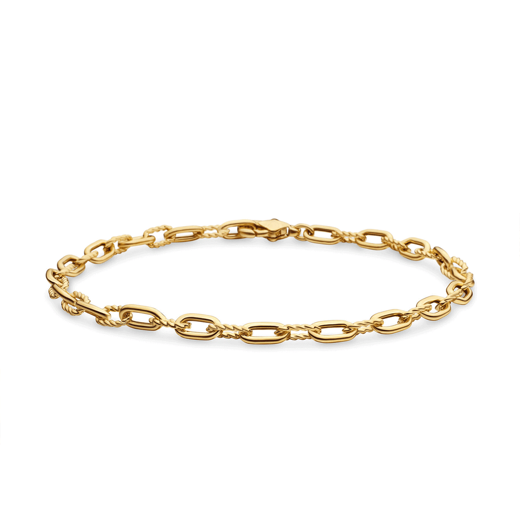 David Yurman Madison Thin Bracelet in 18k Yellow Gold, 3mm