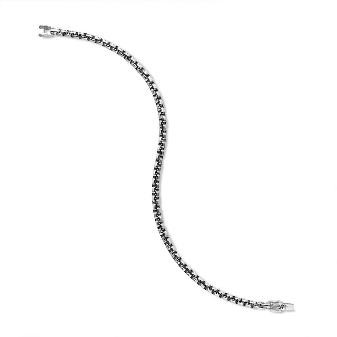 David Yurman Box Chain Bracelet Sterling Silver, 3.6mm