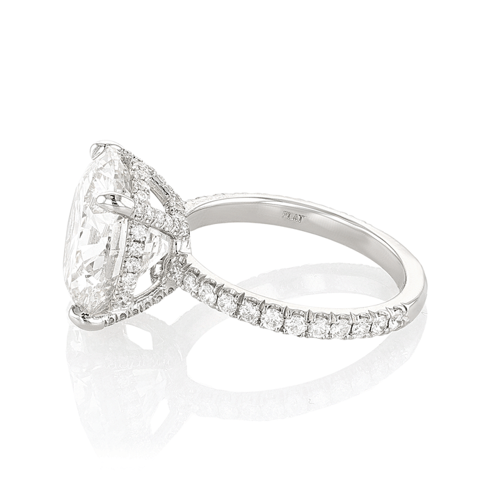 Private Reserve Platinum and Round Diamond 7.85 Total Weight Engagement Ring