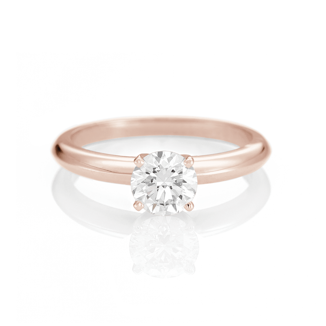 The Hamilton Select .75 Carat I-J/SI 14k Rose Gold Engagement Ring GIA Certified