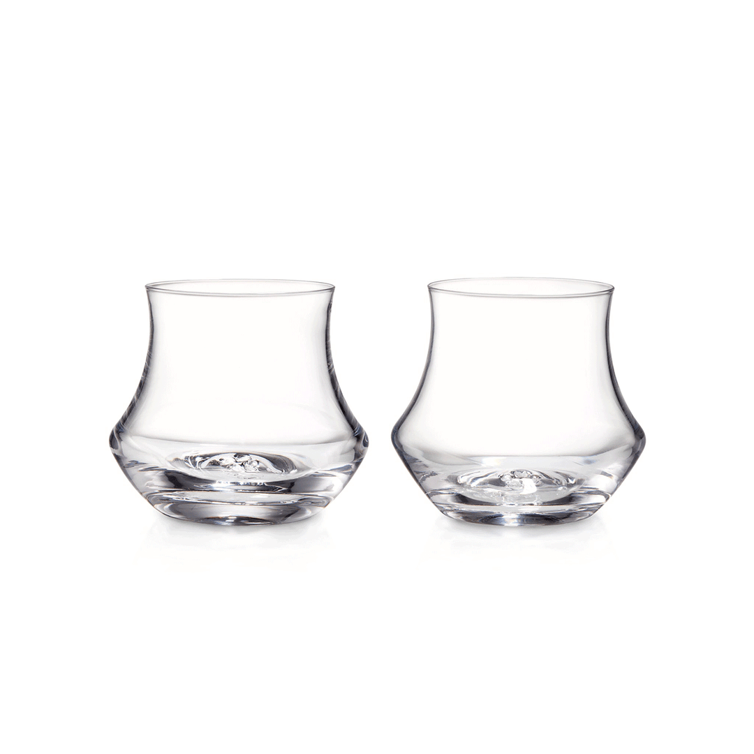 Simon Pearce Madison Stemless Wine Glass, Set of 2
