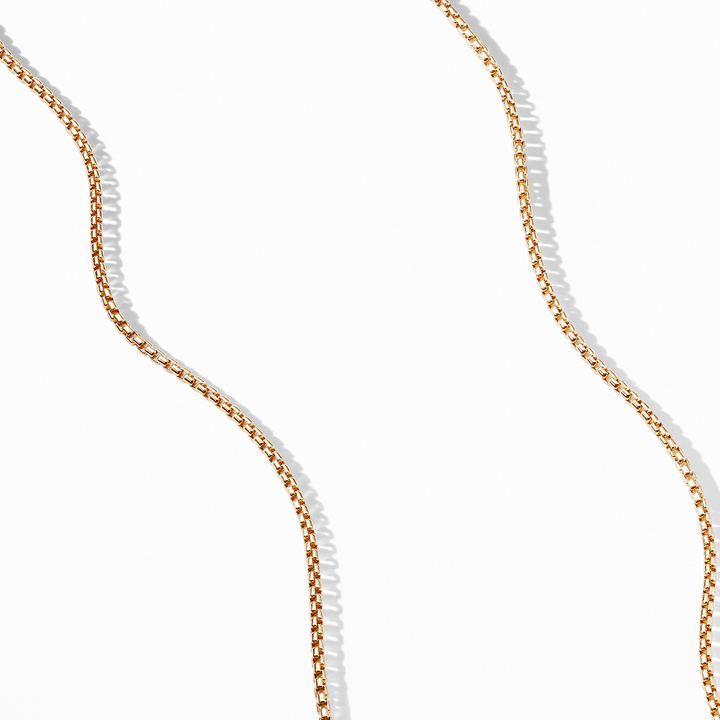 David Yurman Box Chain Necklace 18k Yellow Gold, 1.7mm