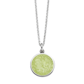St. Christopher Lemon Lime Enamel Medal