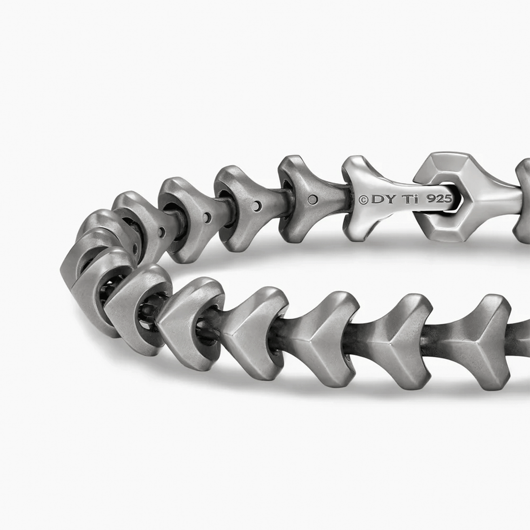 David Yurman Armory Link Bracelet Anthracite Titanium, 9.5mm