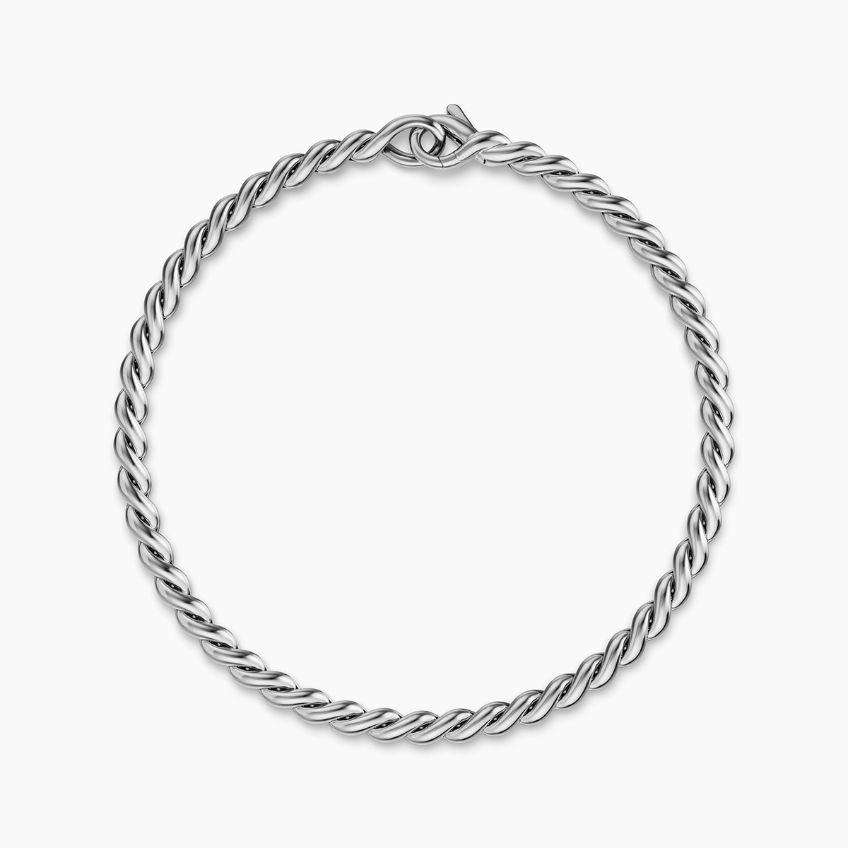 David Yurman Sculpted Cable Chain Bracelet Sterling Silver Medium