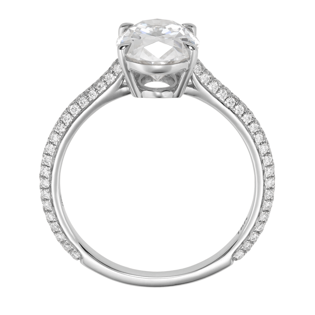 Olivia 18k White Gold and Diamond Engagement Semi Mounting Ring