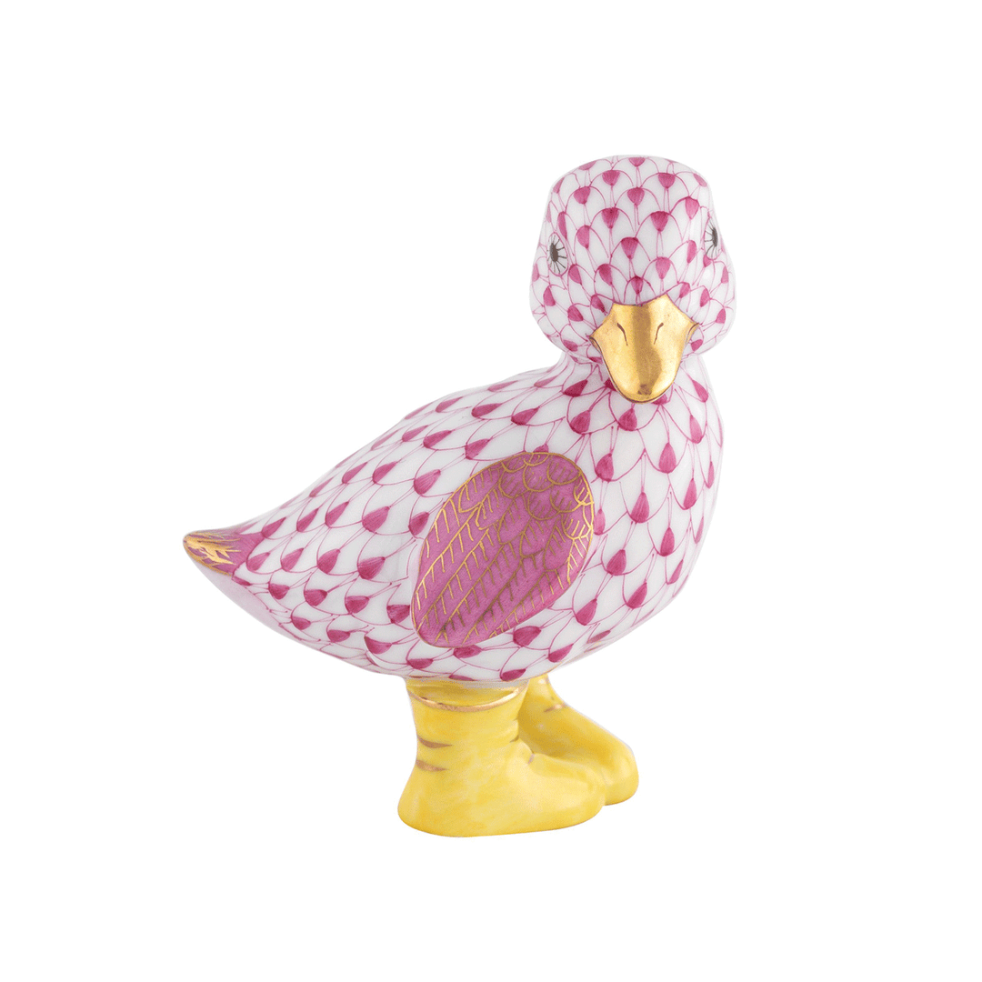 Herend Raspberry Duckling with Boots