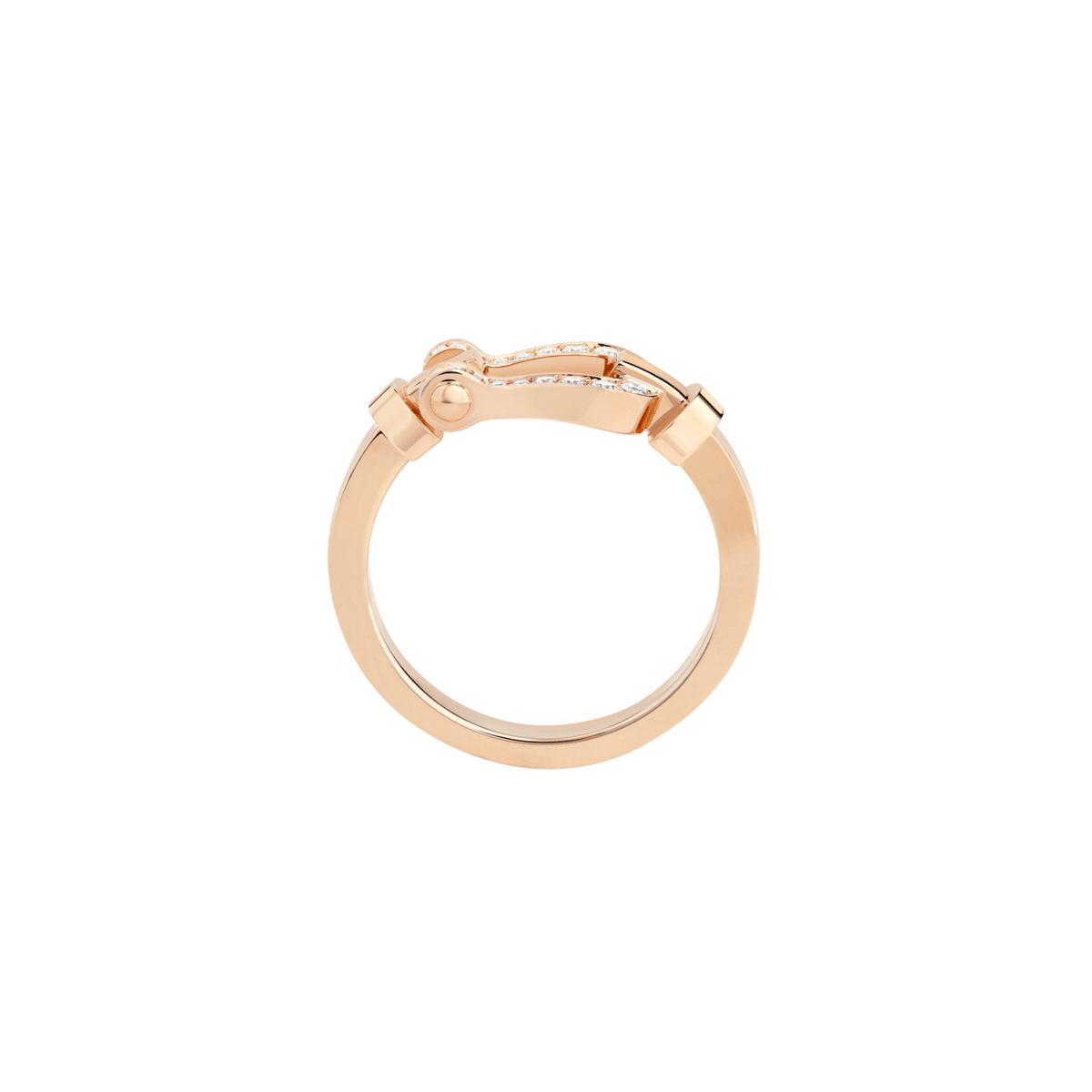 FRED Force 10 18k Rose Gold and Diamond Medium Model Ring