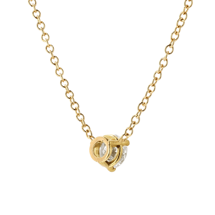 Hamilton 18k Yellow Gold and .33 Total Weight Diamond Solitaire Pendant