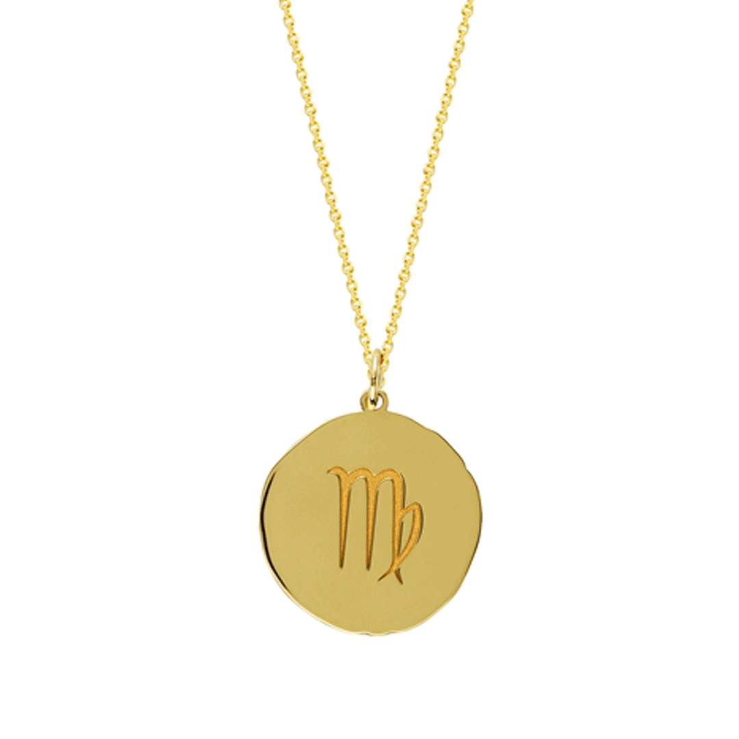 14k Yellow Gold Zodiac Scorpio Pendant