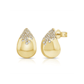 14k Yellow Gold Tear Drop Diamond .36 Total Weight Earrings