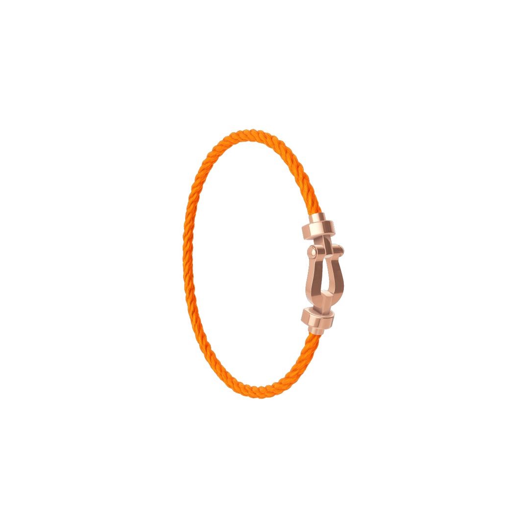 FRED Force 10 Orange Cord with 18k Rose Gold MD Buckle, Exclusively at Hamilton Jewelers