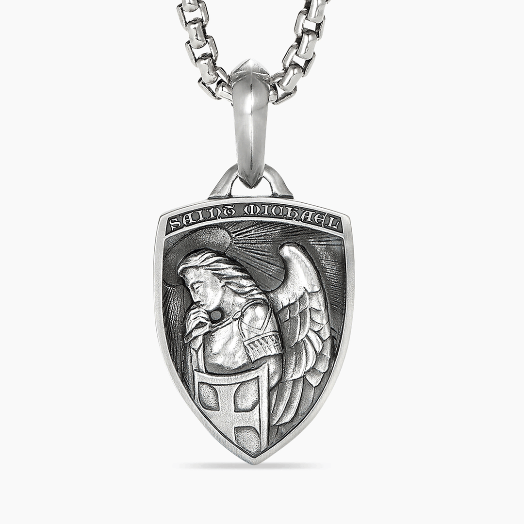 David Yurman St. Michael Amulet Sterling Silver, 26mm