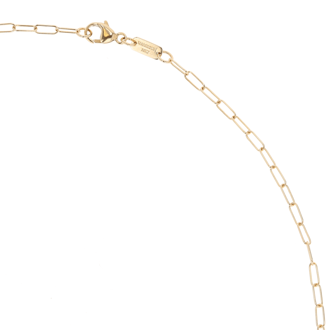 14k Yellow Recycled Gold Extra Small 2.2mm Long Link Chain 16" Necklace
