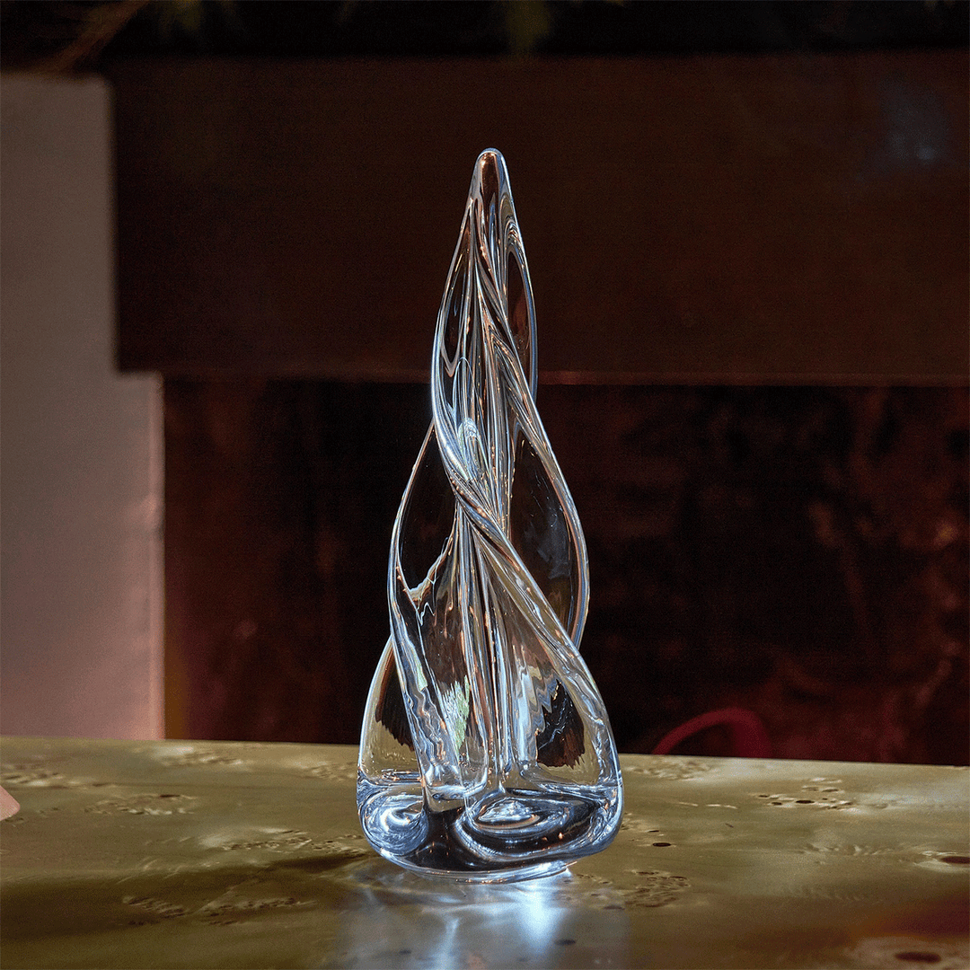 Simon Pearce Spiral Four Sided Tree 12 Inch