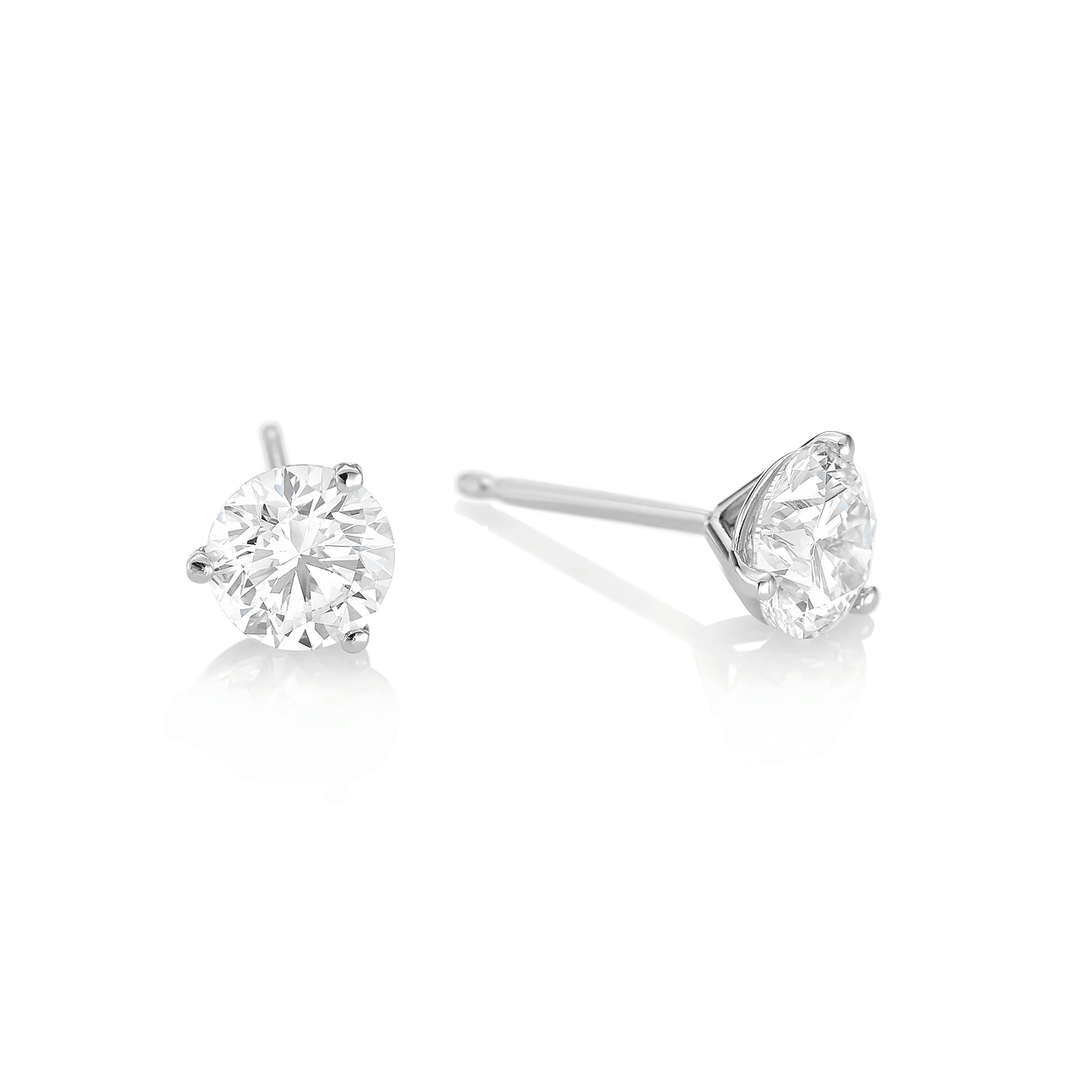 Hamilton Classic Collection 18k Gold and 2.00 Total Weight Diamond Studs