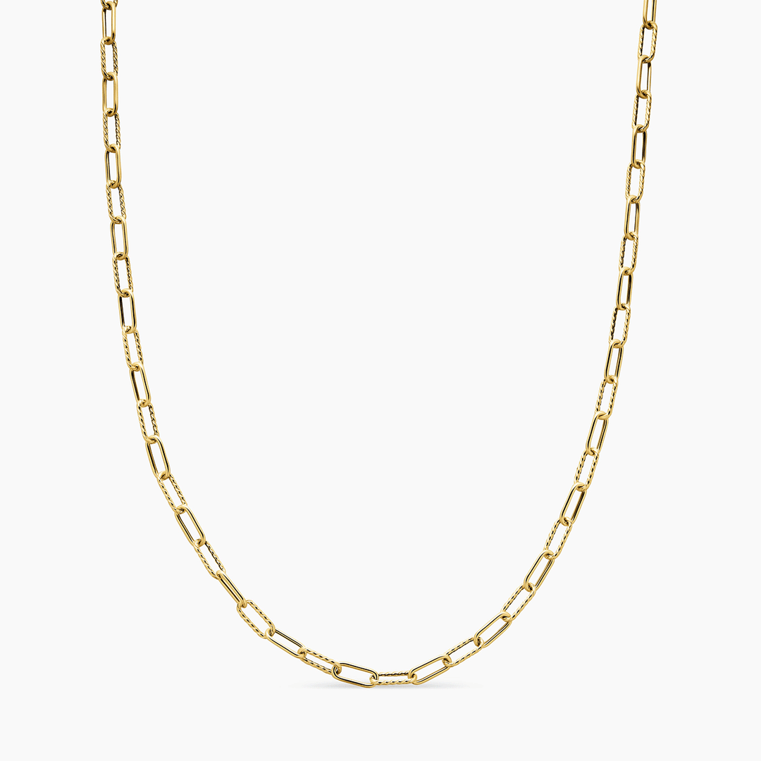 David Yurman Madison Chain Necklace 18k Yellow Gold, 4mm 18 Inch