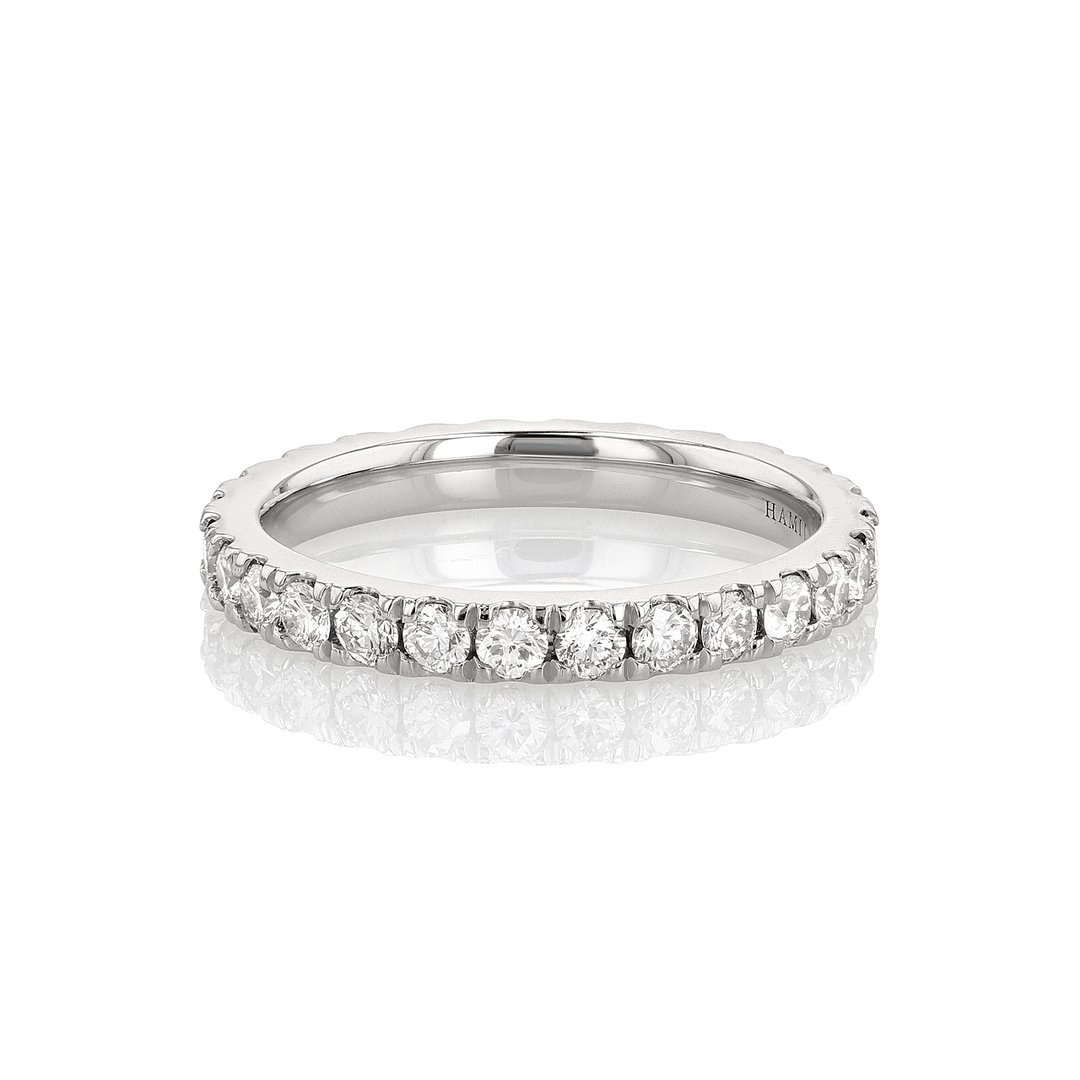 Hamilton Lisette Collection Platinum and 1.10 Total Weight Diamond Eternity Band