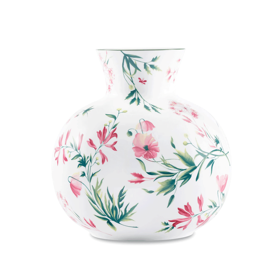 Ginori 1735 Florenza Malva Spherical Vase 12 Inch