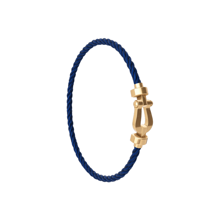 FRED Force 10 Navy Cord with 18k Yellow Gold MD Buckle, Exclusively at Hamilton Jewelers