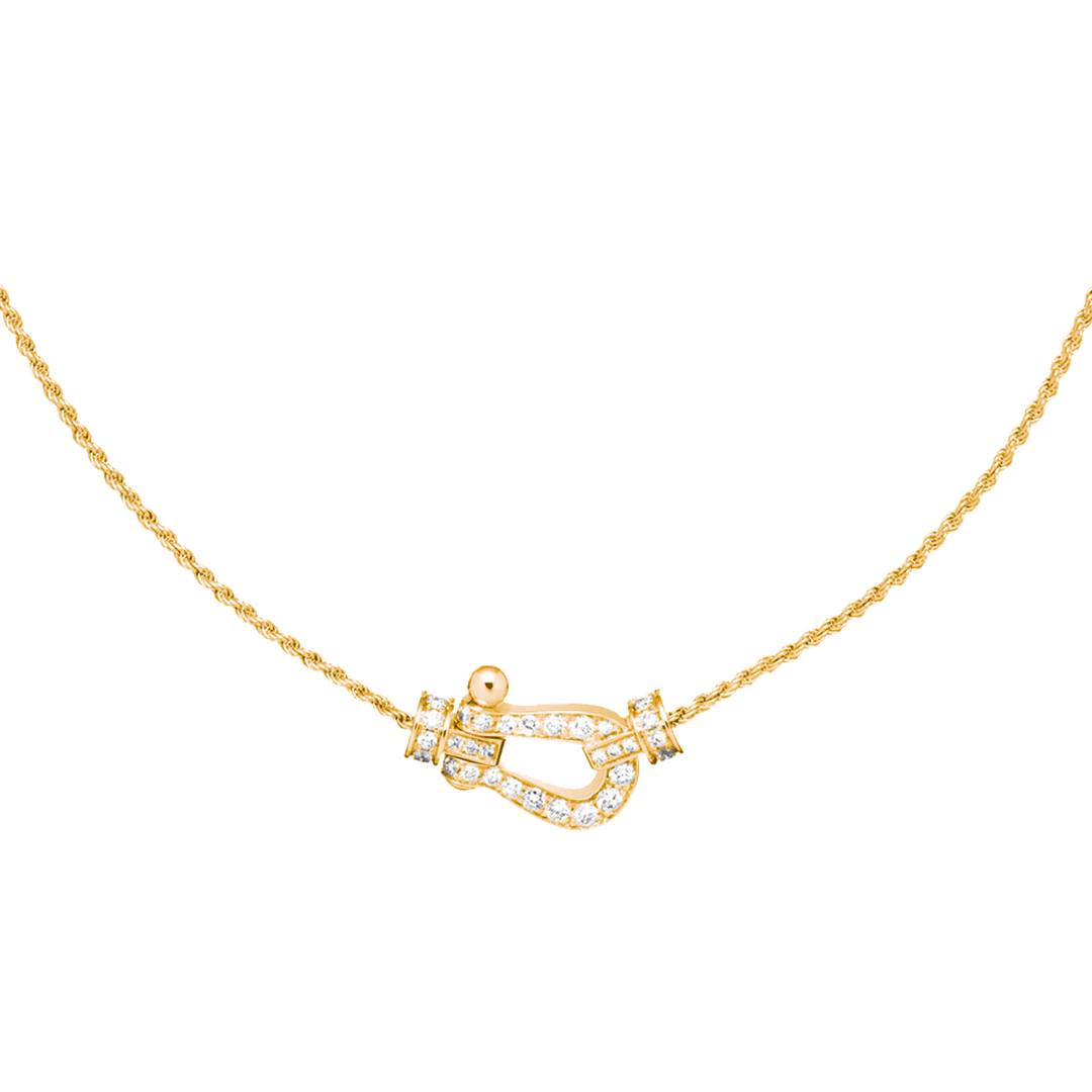 FRED Force 10 18k Yellow Gold and Diamond Necklace