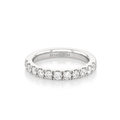 Hamilton Lisette Collection Platinum and 0.75 Total Weight Diamond Half Way Band