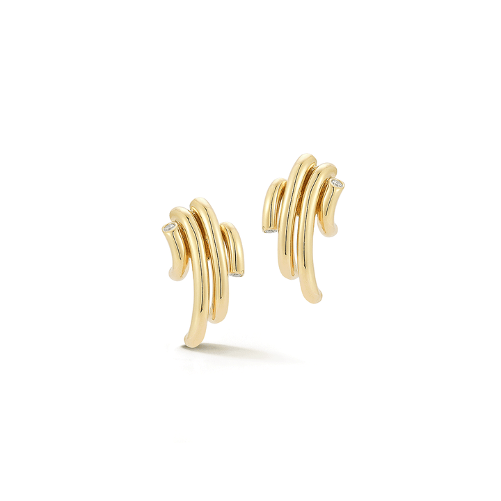 Walters Faith Thoby 18k Yellow Gold Small Spiral Earrings