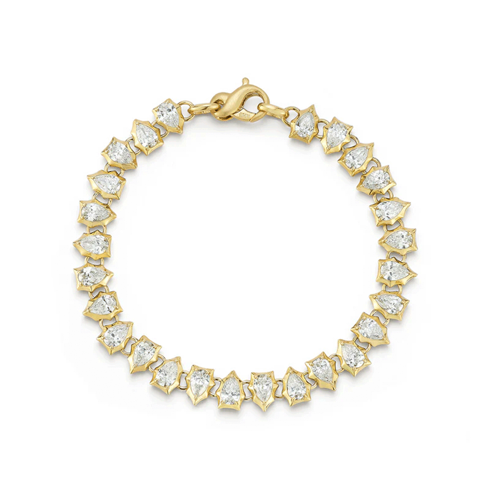 Jade Trau Envoy 18k Yellow Gold Eternity Bracelet
