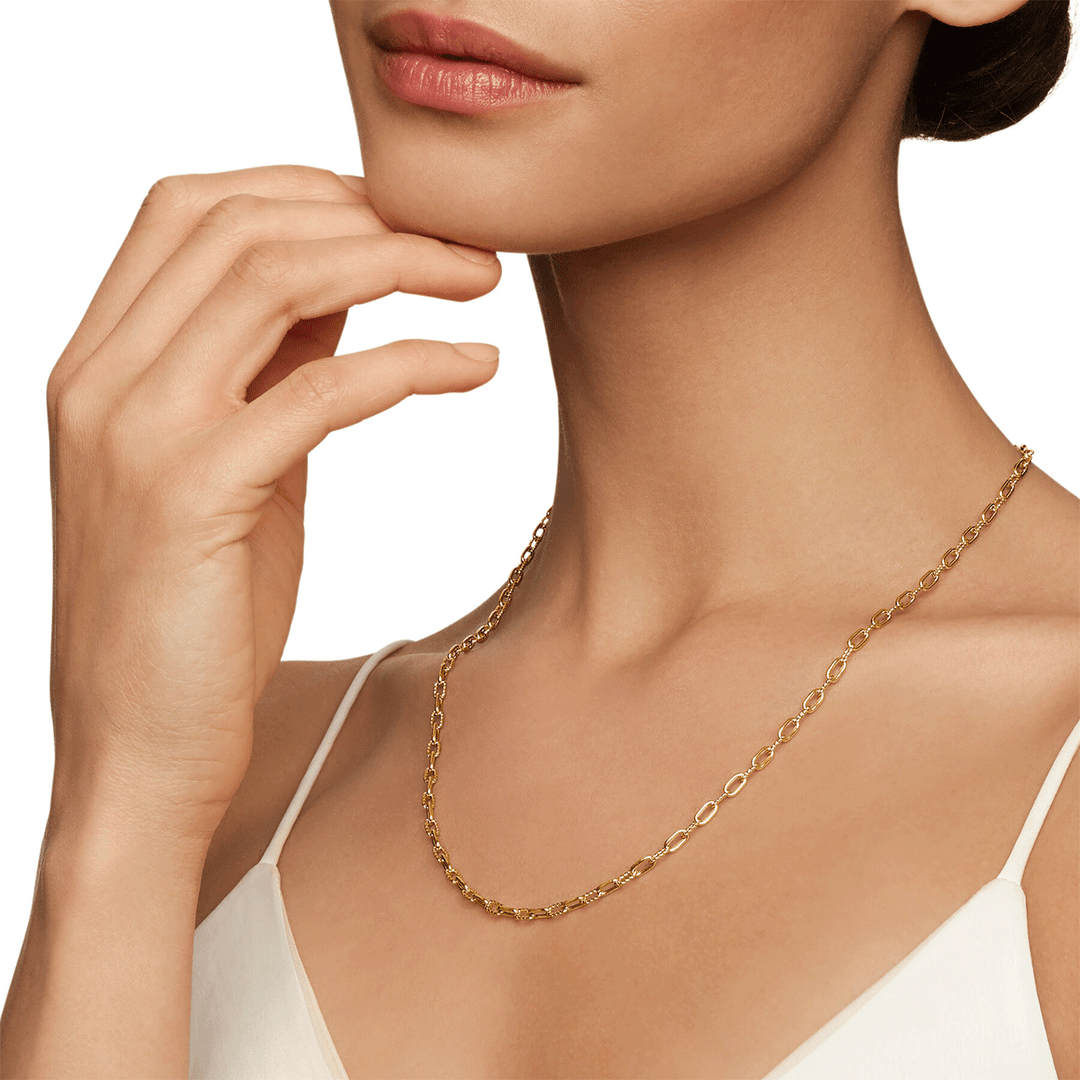 David Yurman Madison Chain Necklace in 18k Yellow Gold,18"