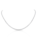 Hamilton Line Collection 14k White Gold and 1.60 Total Weight Diamond Line 16-18 Inch Necklace