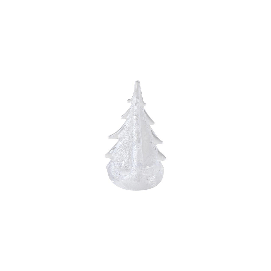 Simon Pearce Vermont Silver Leaf Evergreen Tree 6 Inch