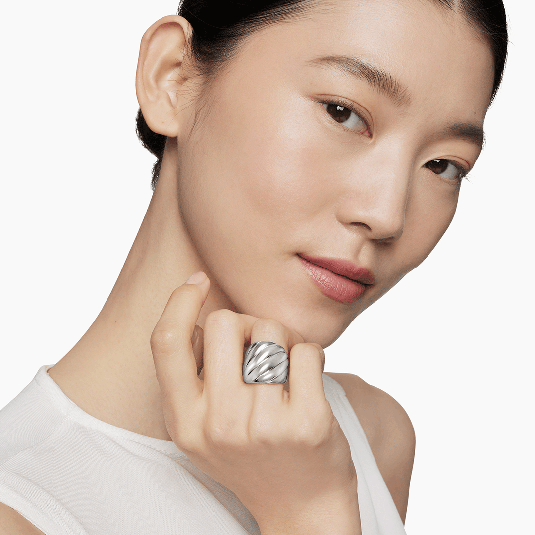David Yurman Sculpted Cable Ring in Sterling Silver