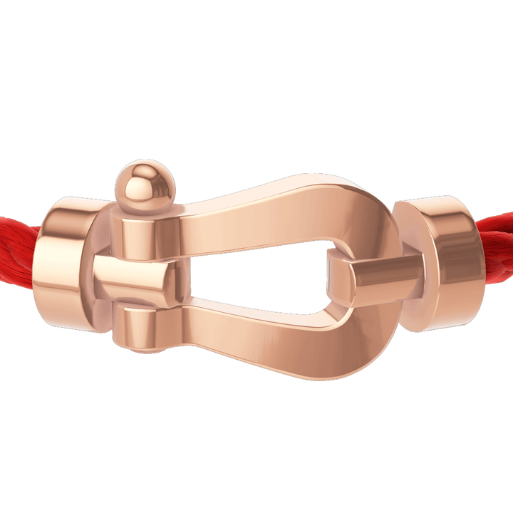 FRED Force 10 Red Cable with 18k Rose Gold Extra LG Buckle, Exclusively at Hamilton Jewelers