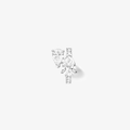 Repossi Serti Sur Vide 18k Rose Gold and Diamond Single Earring