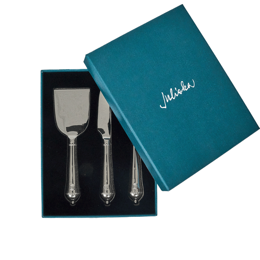Juliska  Berry & Thread Cheese Knife Assorted Set of 3 - Polished