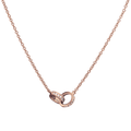 Hamilton Eternity 18k Rose Gold and Diamond .64 Total Weight 18 Inch Necklace