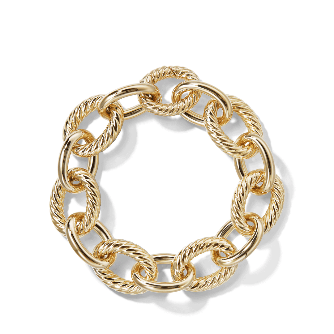 David Yurman Extra-Large Oval Link Bracelet in 18k Yellow Gold