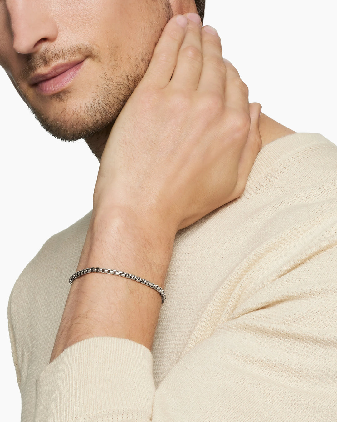 David Yurman Box Chain Bracelet Sterling Silver, 3.6mm