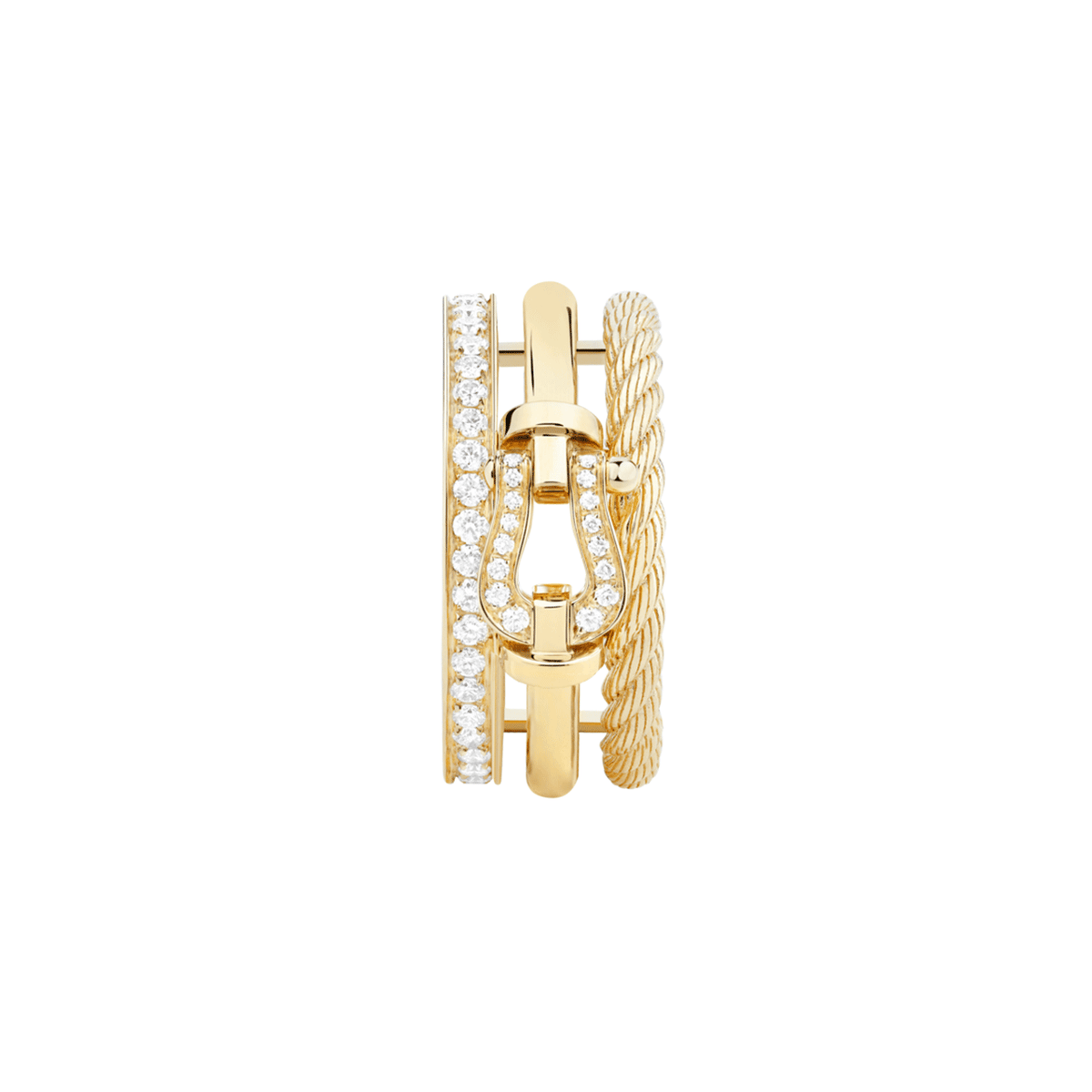 FRED Force 10 Rise 18k Yellow Gold and Diamond Ring
