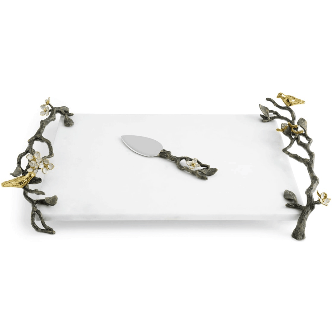 Michael Aram Lovebird Cheese Board with Knife