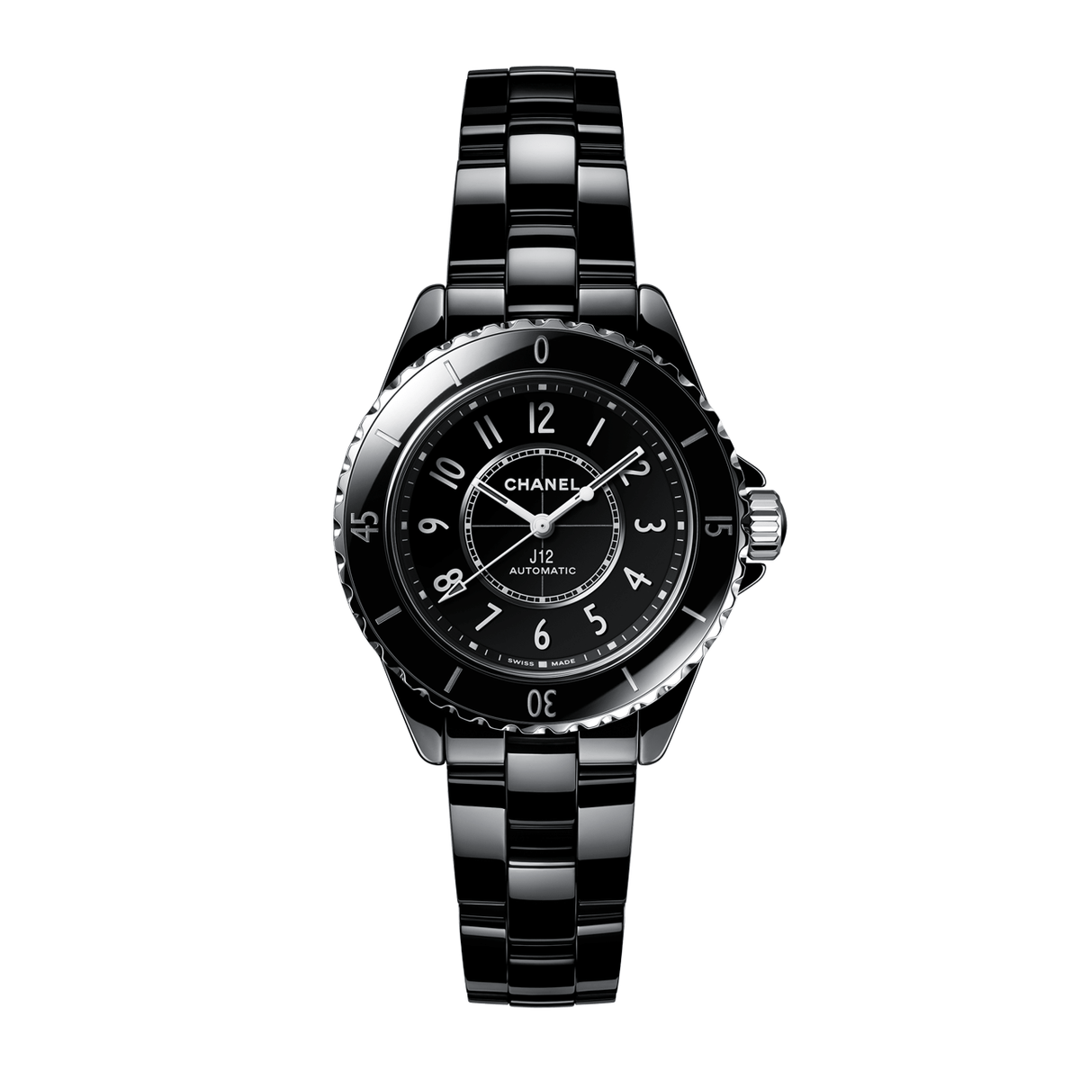 CHANEL J12 Black Ceramic 33mm Automatic Watch H5696