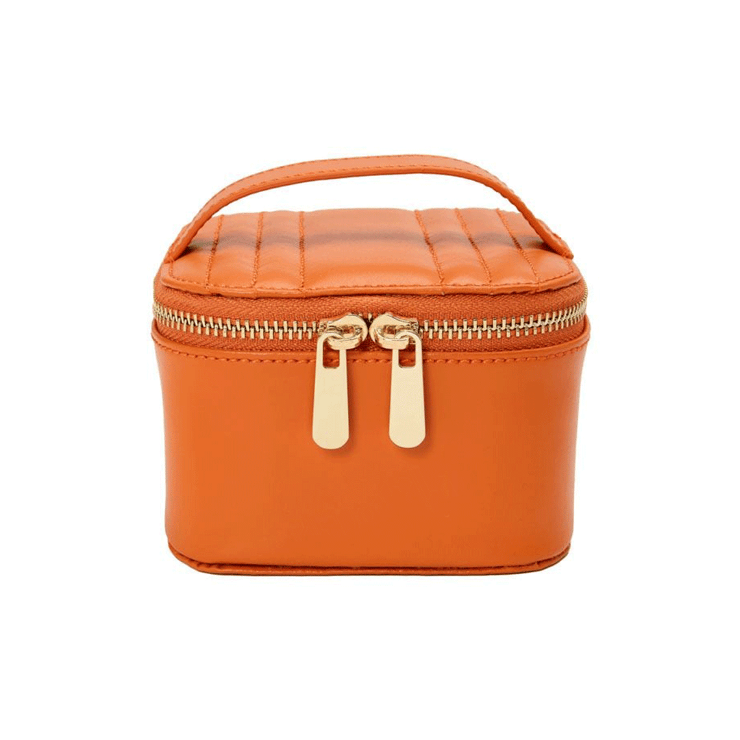 Wolf Designs Orange Zip Jewelry Cube