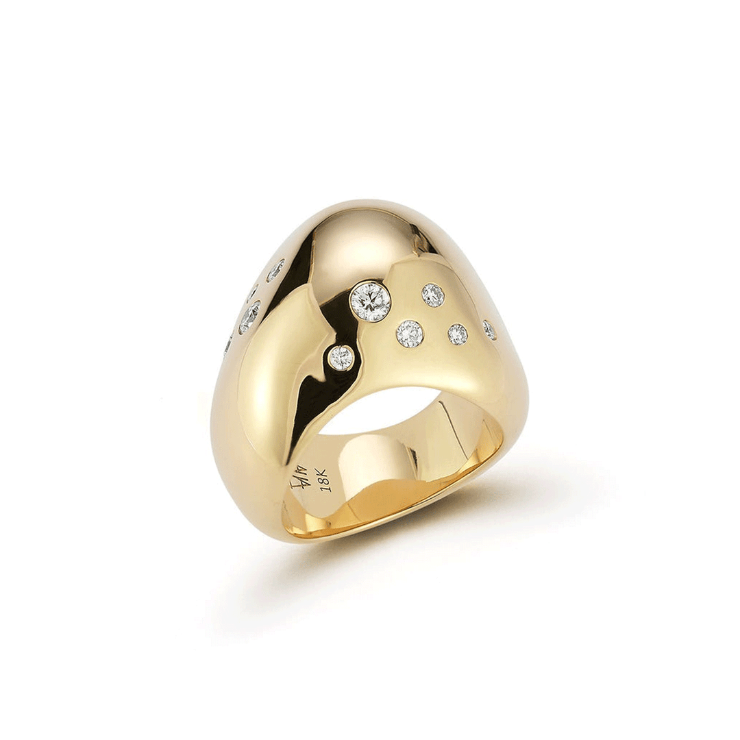 Walters Faith Julian 18k Yellow Gold Wave Ring