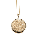 Hamilton Collection Classic 14k Gold Round 32mm Locket