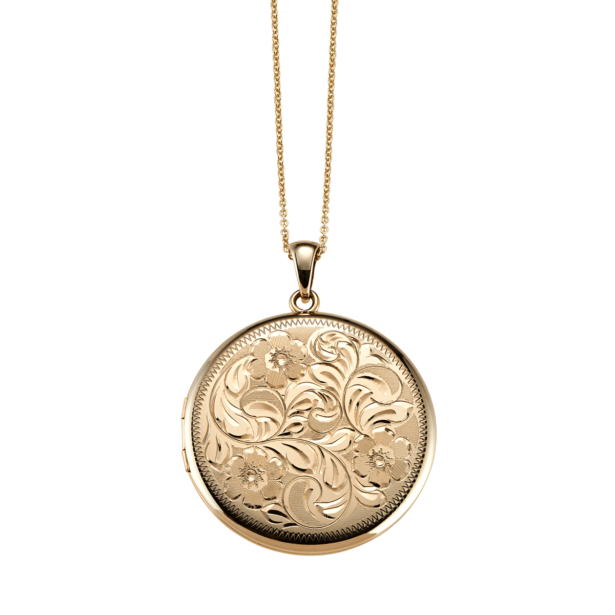 Hamilton Collection Classic 14k Gold Round 32mm Locket