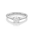 18k White Gold and 0.71 Total Weight Diamond Engagement Ring