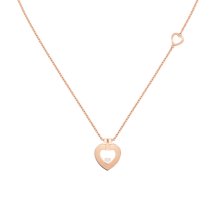 Fred Pretty Woman 18k Rose Gold and Diamond XS Heart Pendant, Exclusively at Hamilton Jewelers