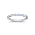 Hamilton Collection 18k White Gold and .55 Total Weight Diamond Band