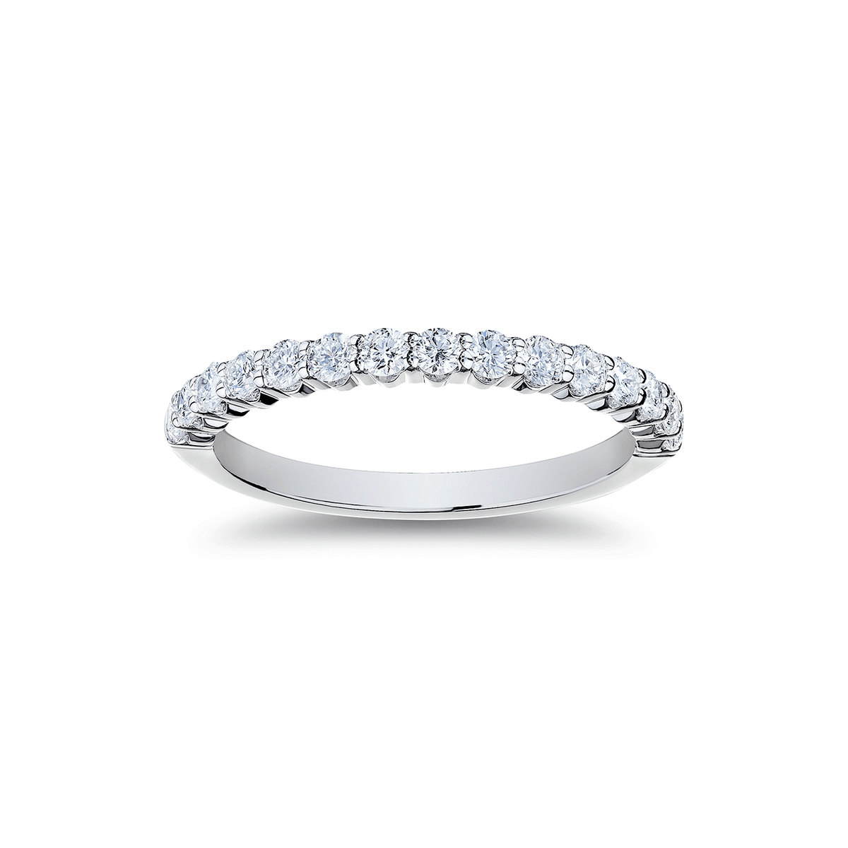 Hamilton Collection 18k White Gold and .55 Total Weight Diamond Band